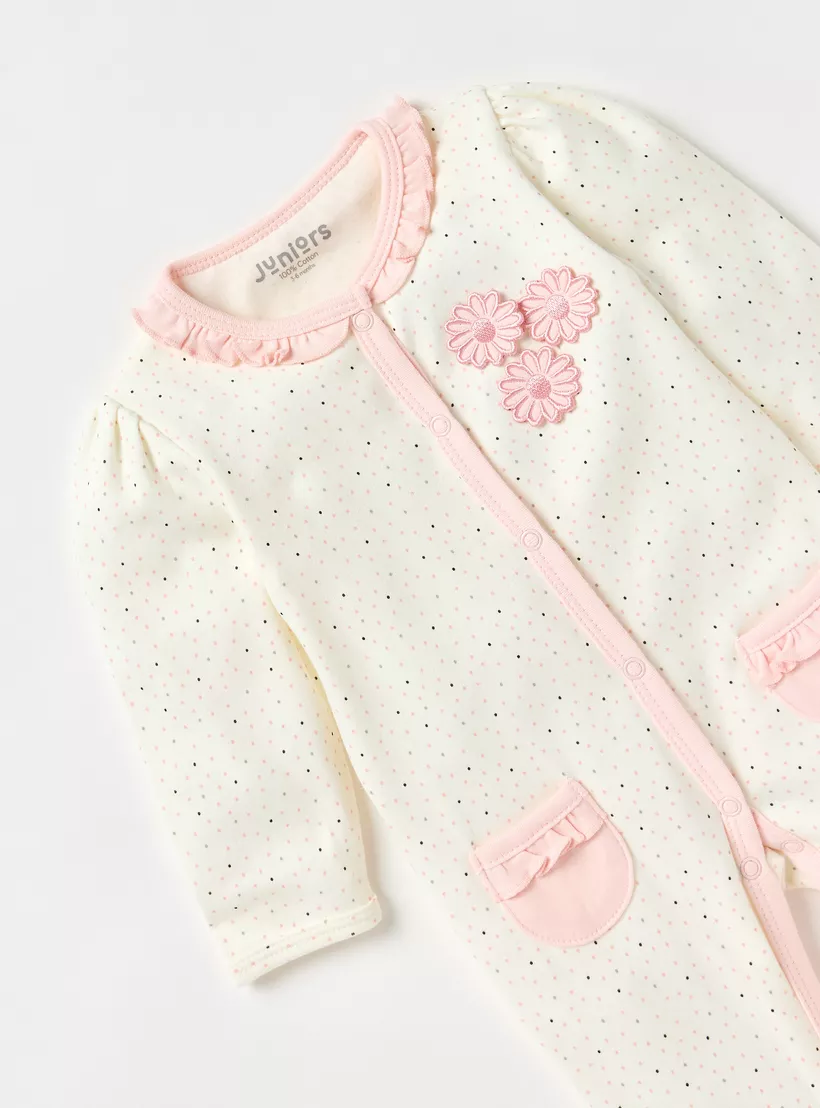 floral applique-prit-on-sleepsuit-1