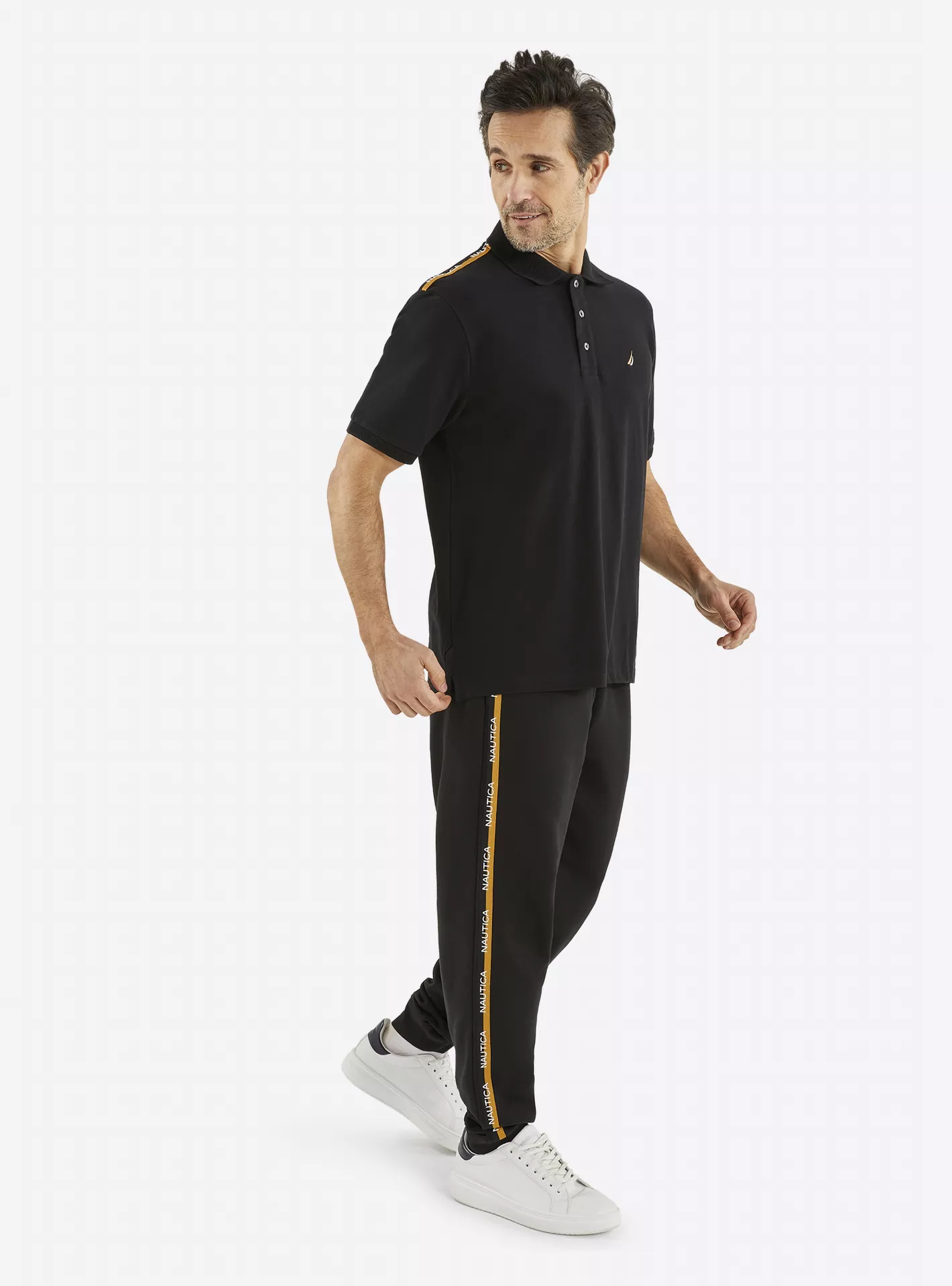 nautica-plain-black-polo-shirt-2