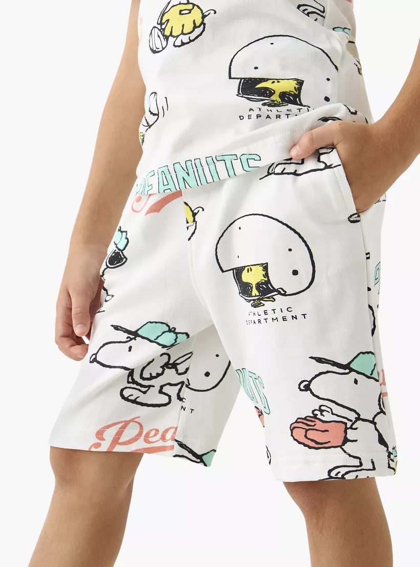 snoopy dog-print-on-short-4