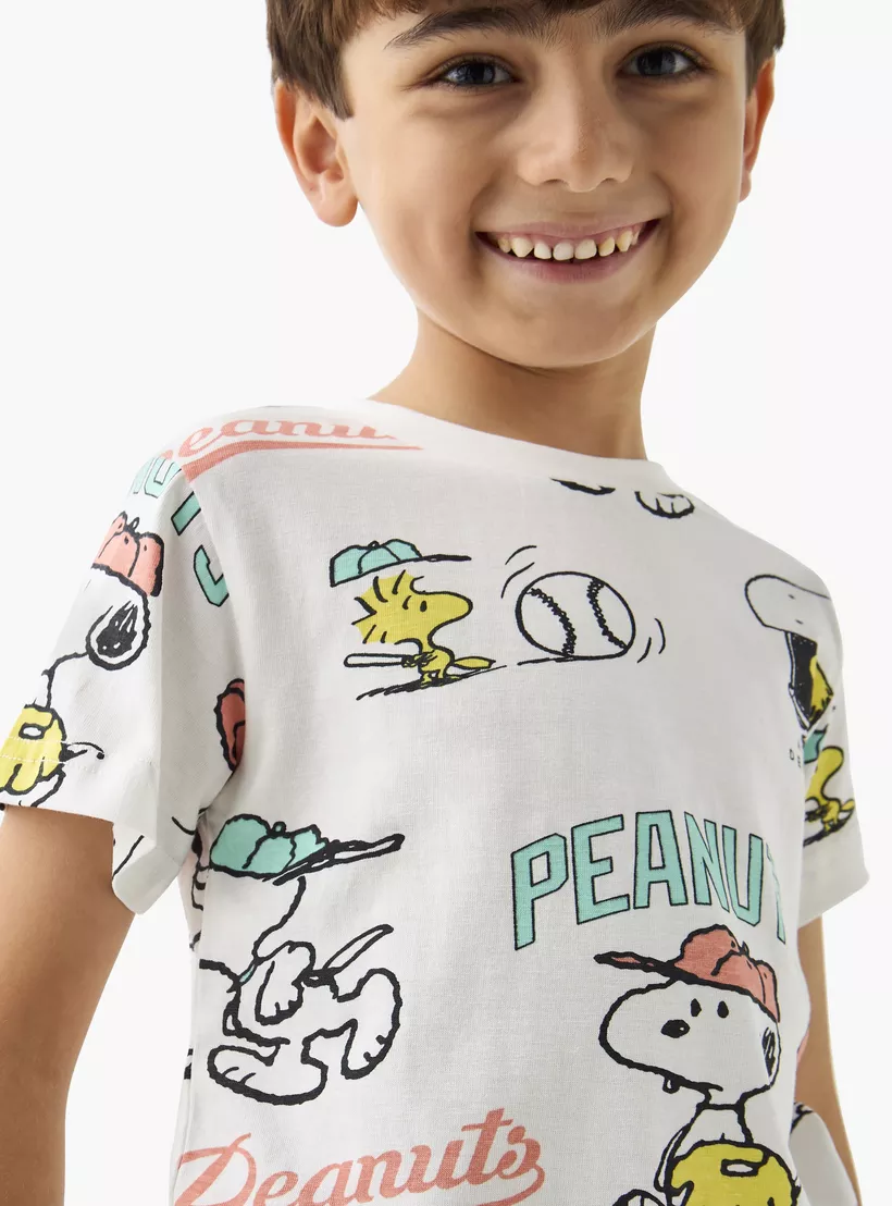 snoopy dog-print-on-short-5