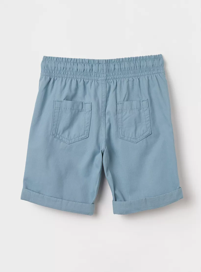 solid blue-short-1