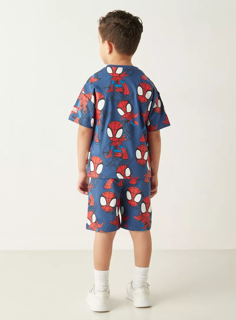 spider man-print-on-short-3