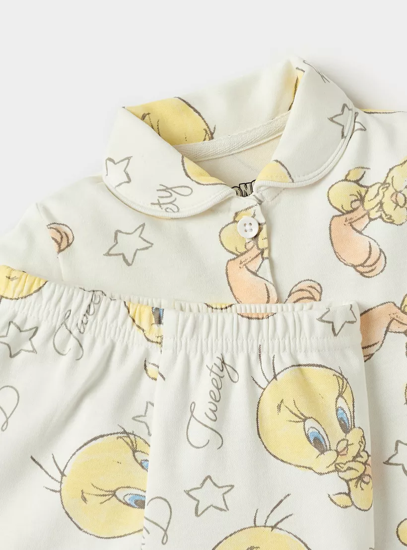 tweety-print-on-shirt and pyjama-3