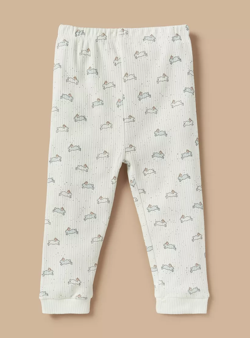 white-rabbit-print-pyjama-gril-set-3