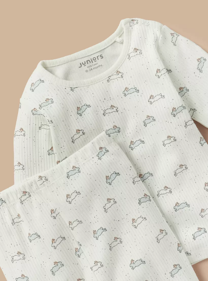white-rabbit-print-pyjama-gril-set-4