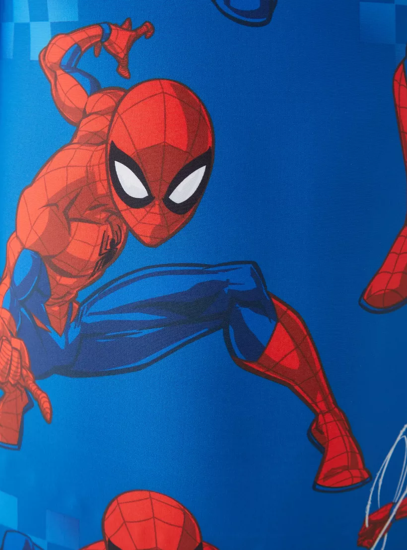 All-Over Spider-Man Print Swimsuit with Short Sleeves-5
