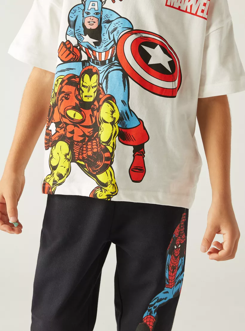 Avengers-Print-T-shirt-and-Pyjama-Set-4