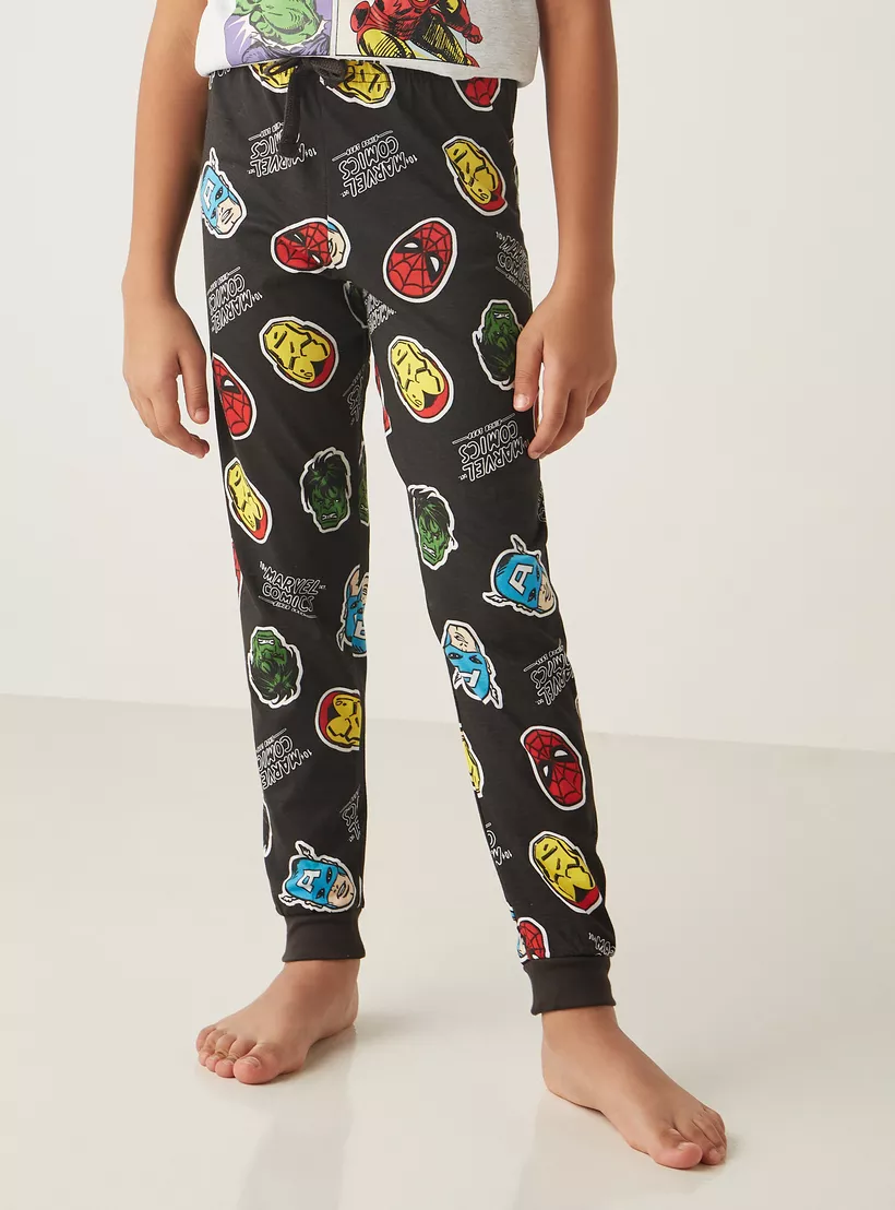 Avengers-Superheroes-Print-T-shirt-with-Pyjamas - Set-of-2-1