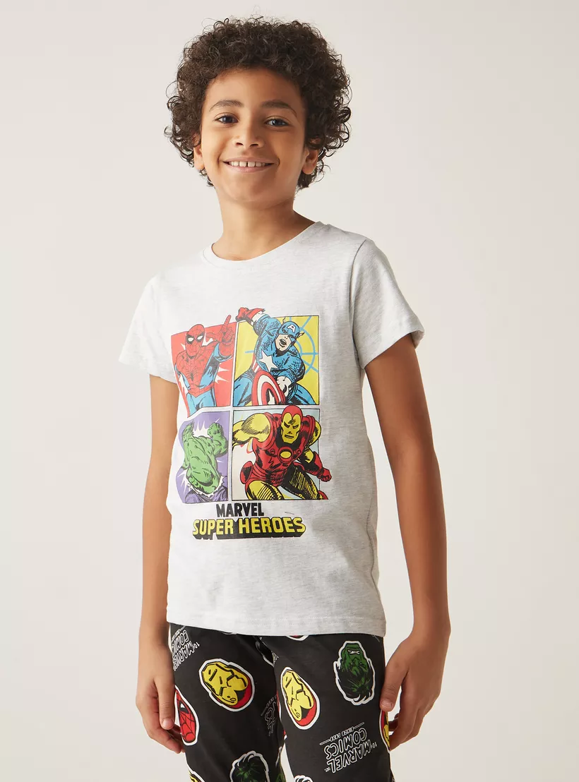 Avengers-Superheroes-Print-T-shirt-with-Pyjamas - Set-of-2-8