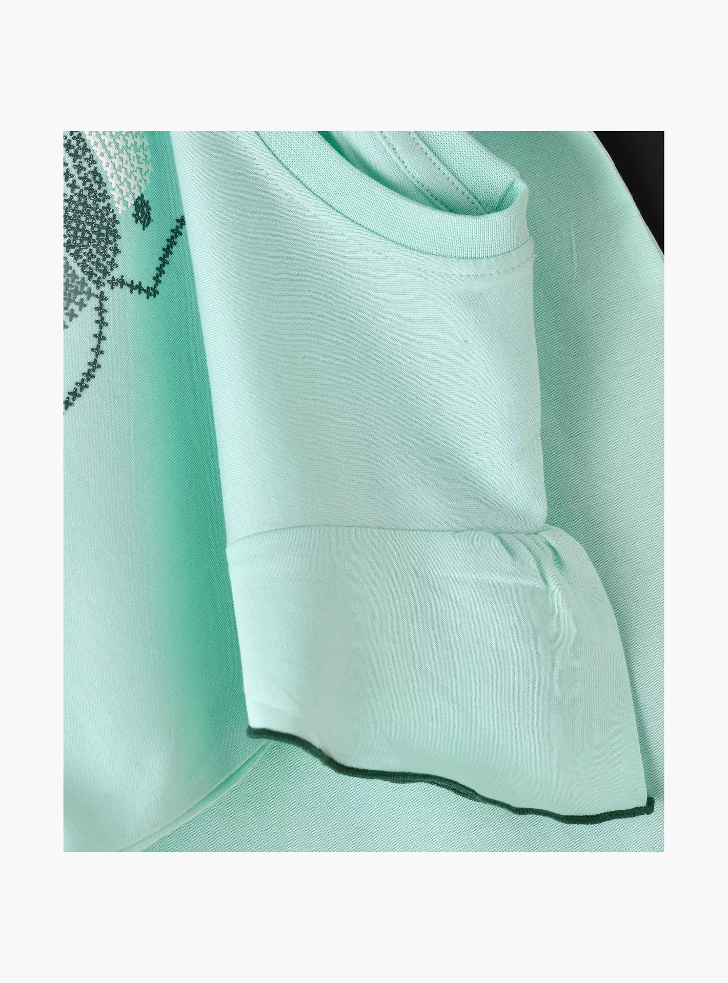 Babyqlo Printed Cap Sleeves T-Shirt-3