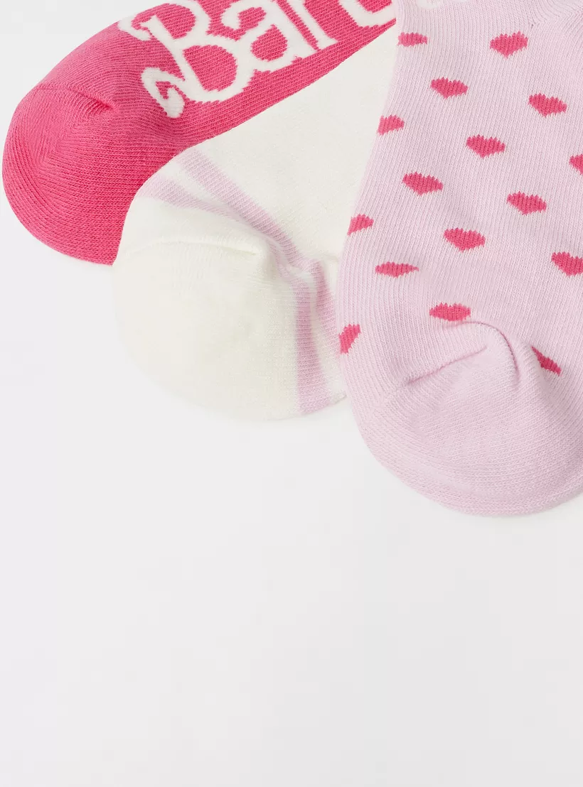 Barbie Print Ankle Length Socks - 4