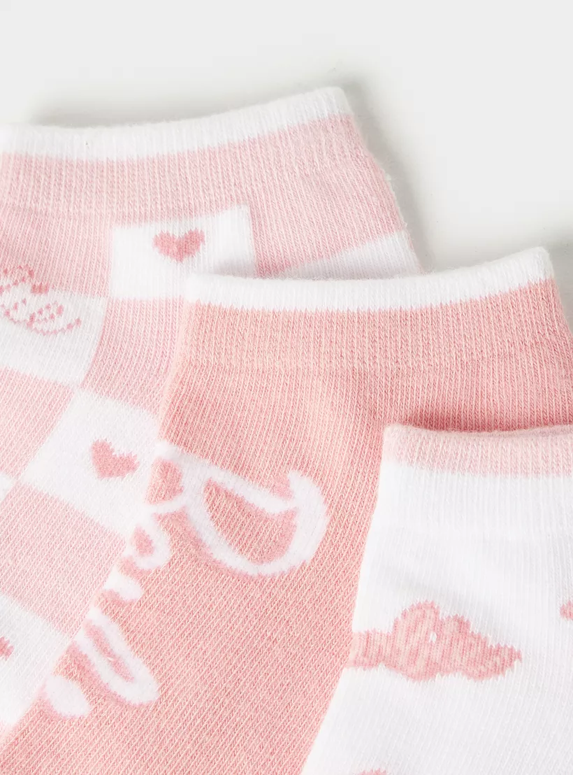 Barbie Print Ankle Length Socks -7