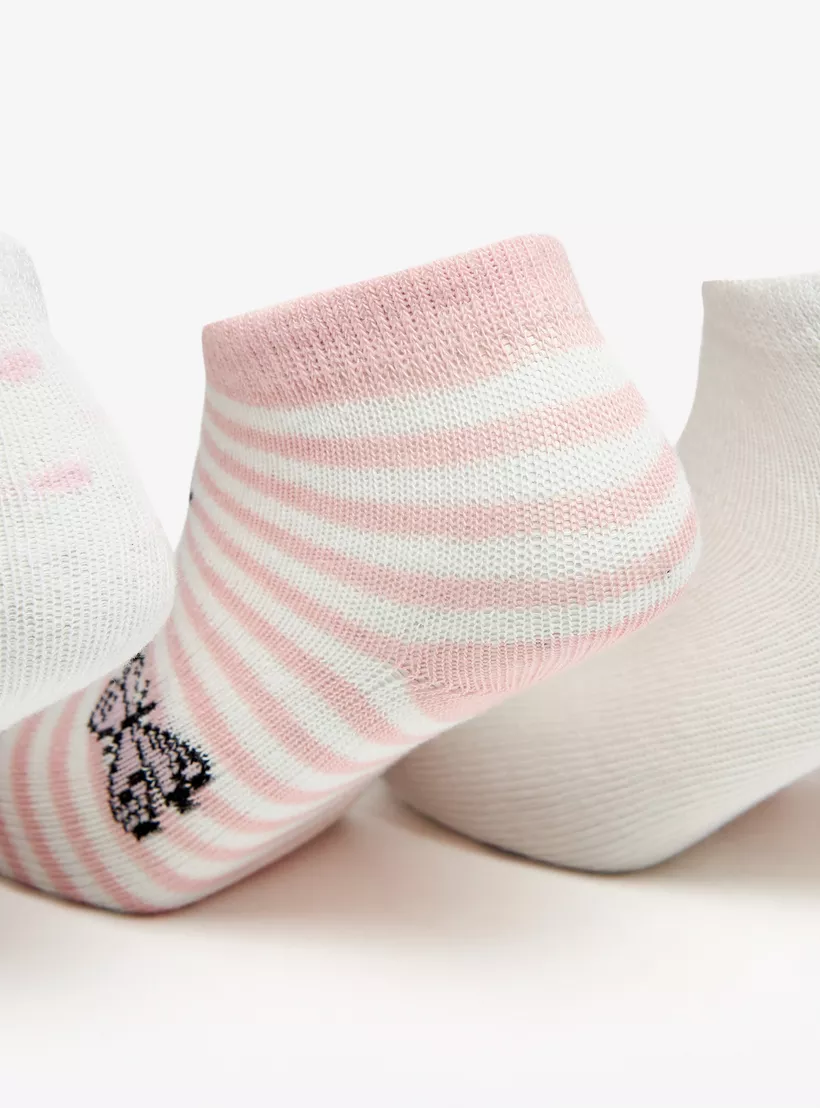 Barefeet Butterfly Print Ankle Length Socks - 2