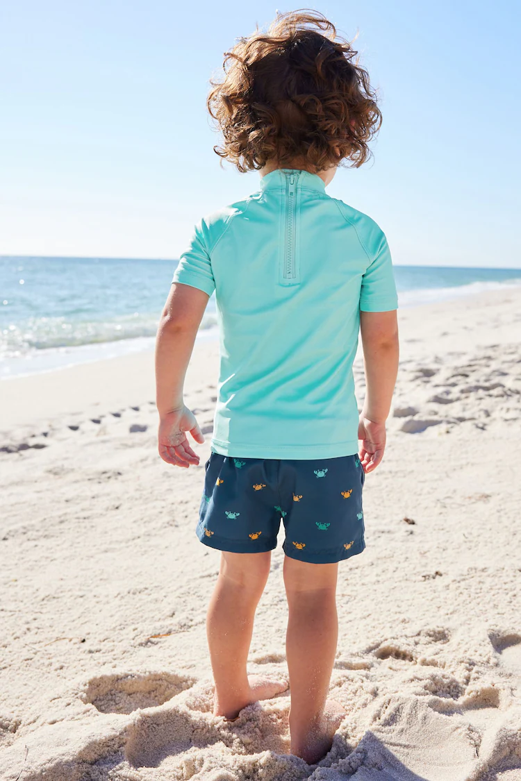 Blue Crab Sunsafe Top and Shorts Set (3mths-7yrs)-2