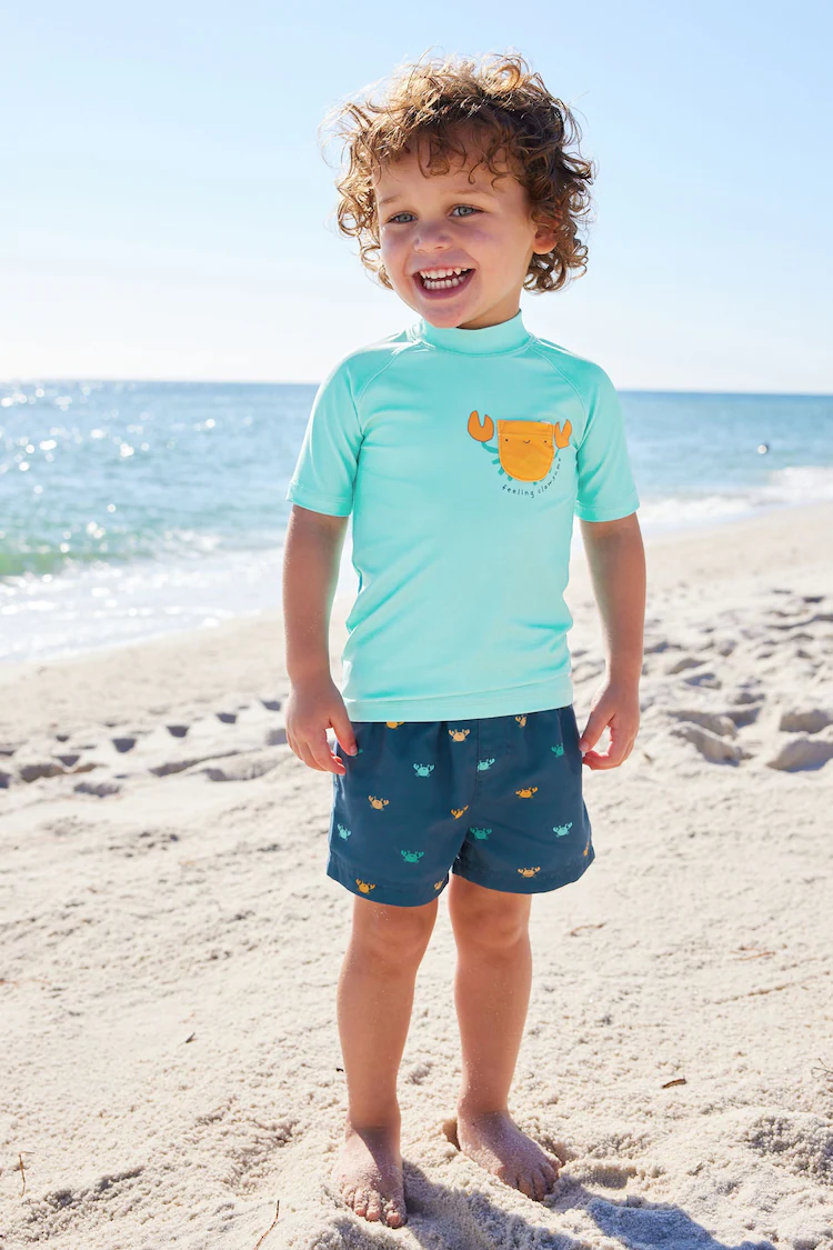Blue Crab Sunsafe Top and Shorts Set (3mths-7yrs)-4