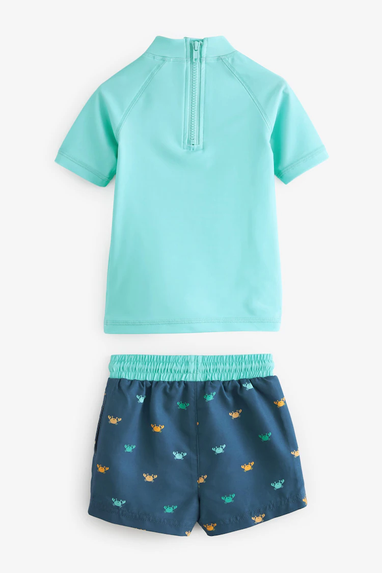 Blue Crab Sunsafe Top and Shorts Set (3mths-7yrs)-7