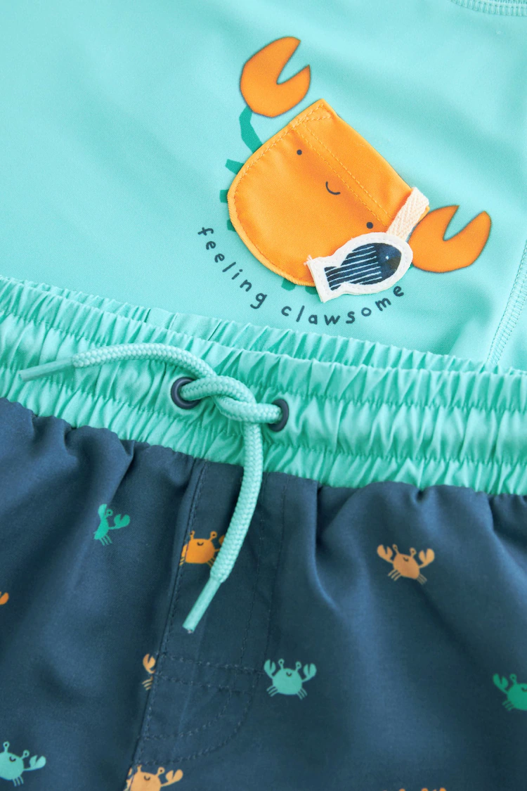 Blue Crab Sunsafe Top and Shorts Set (3mths-7yrs)-8