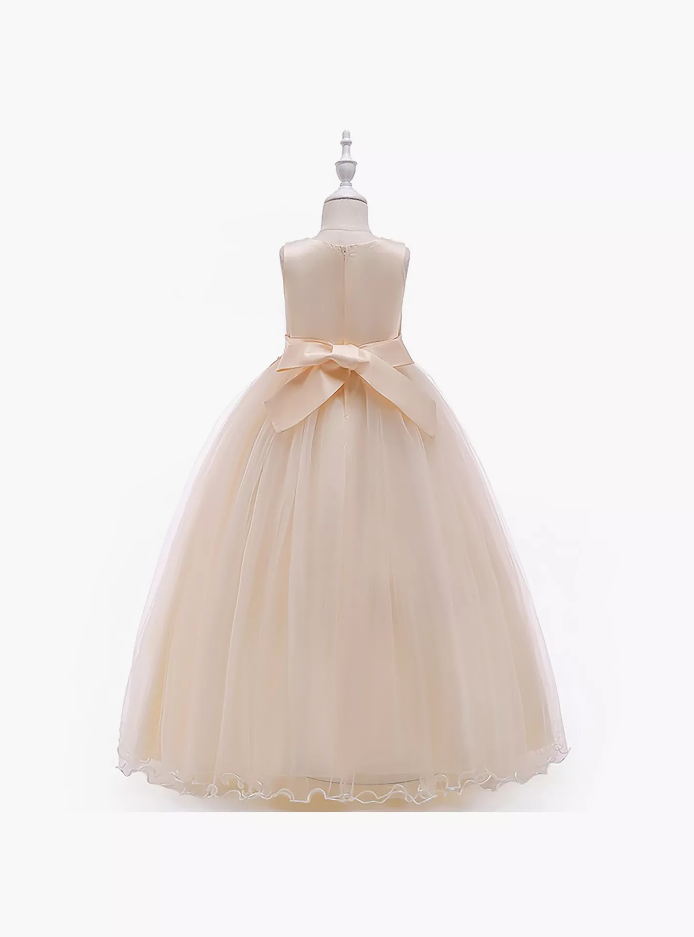 Ddaniela Ana Embroidered Sleeveless Party Dress-3