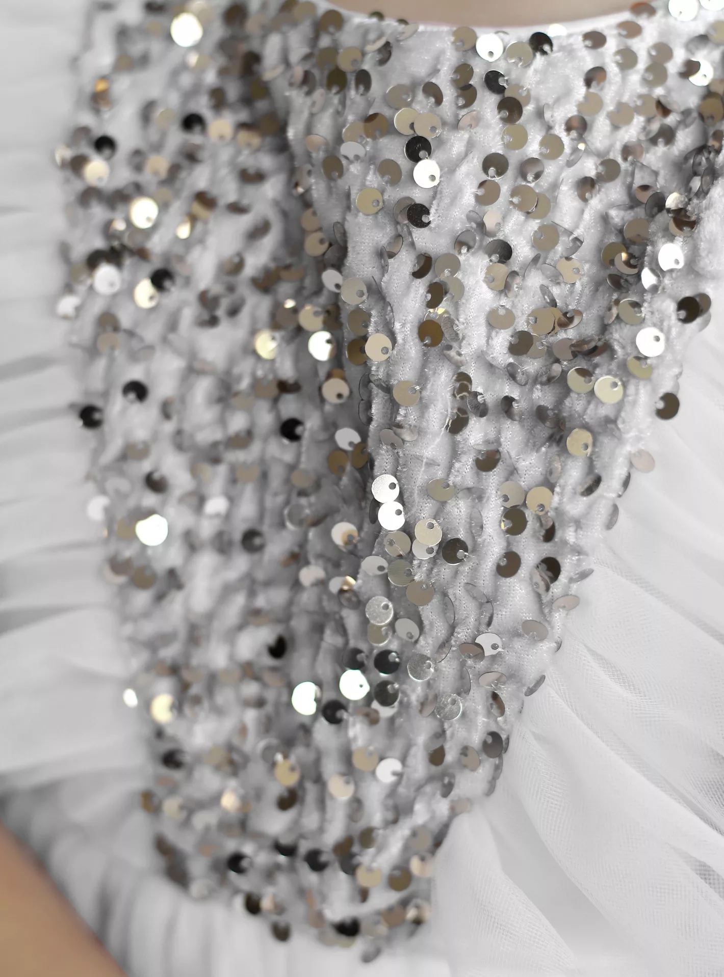 Ddaniela Embellished Cap Sleeves Party Dress-White-4