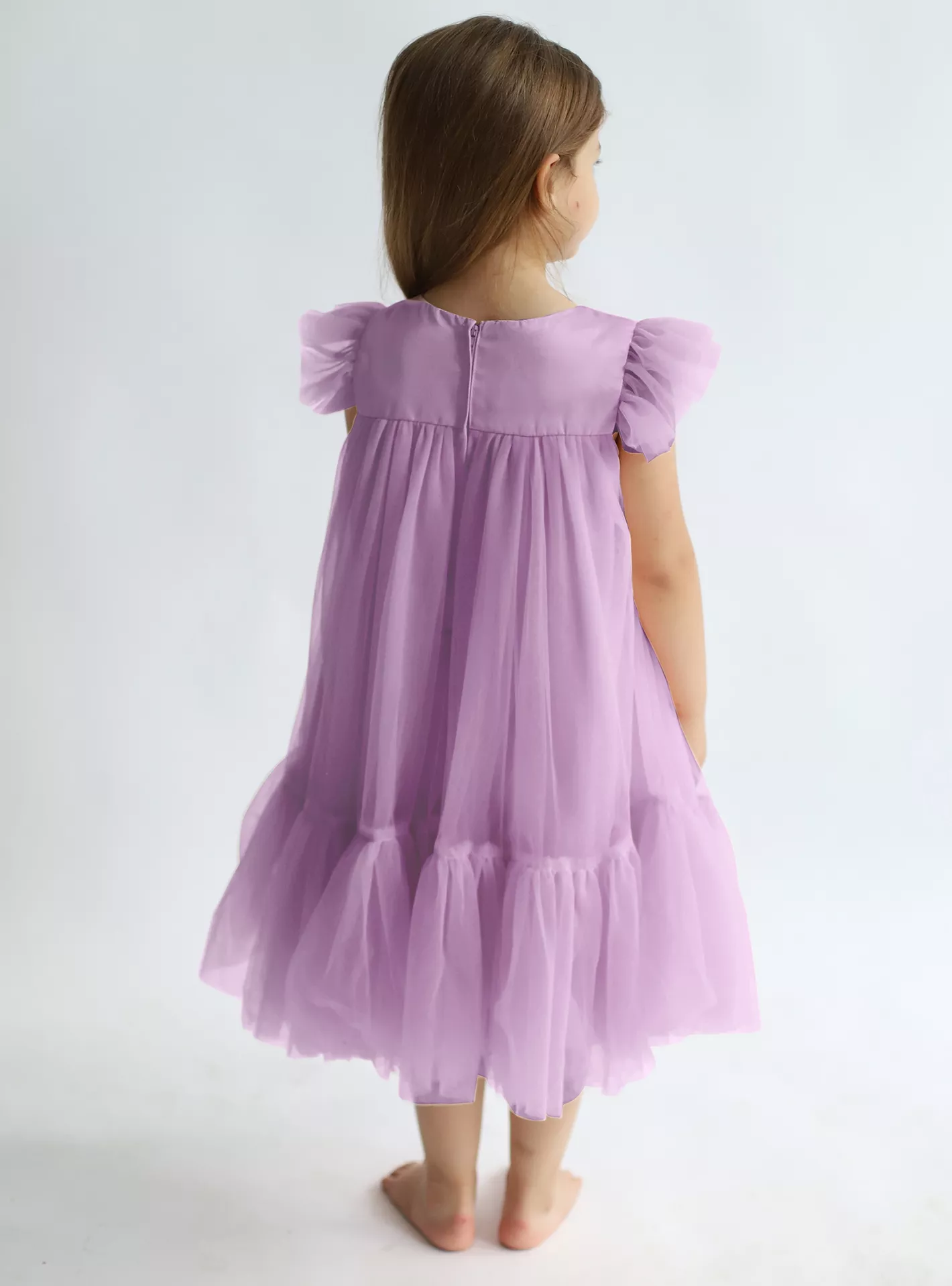 Ddaniela Pleated Cap Sleeves Party Dress-2