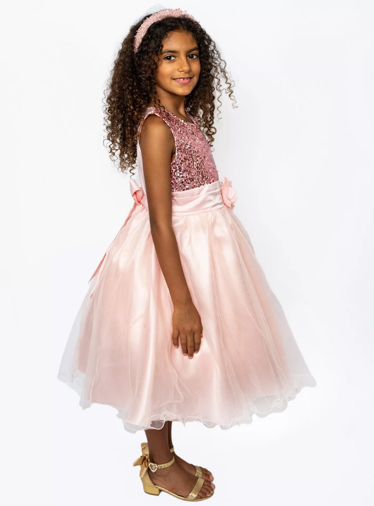 Ddaniela Sequined Sleeveless Party Dress-2