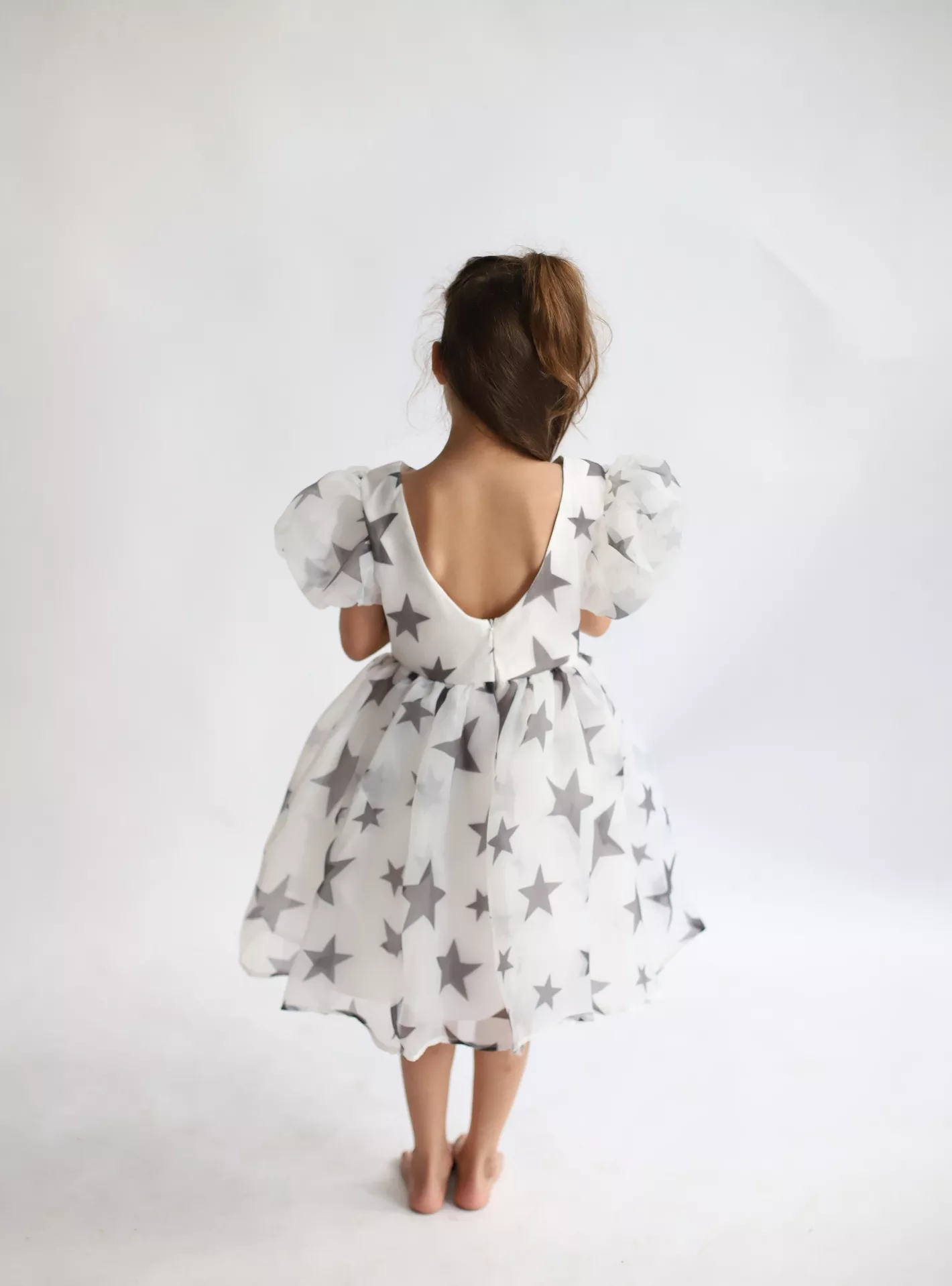 Ddaniela Short Sleeves Tulle Dress-2