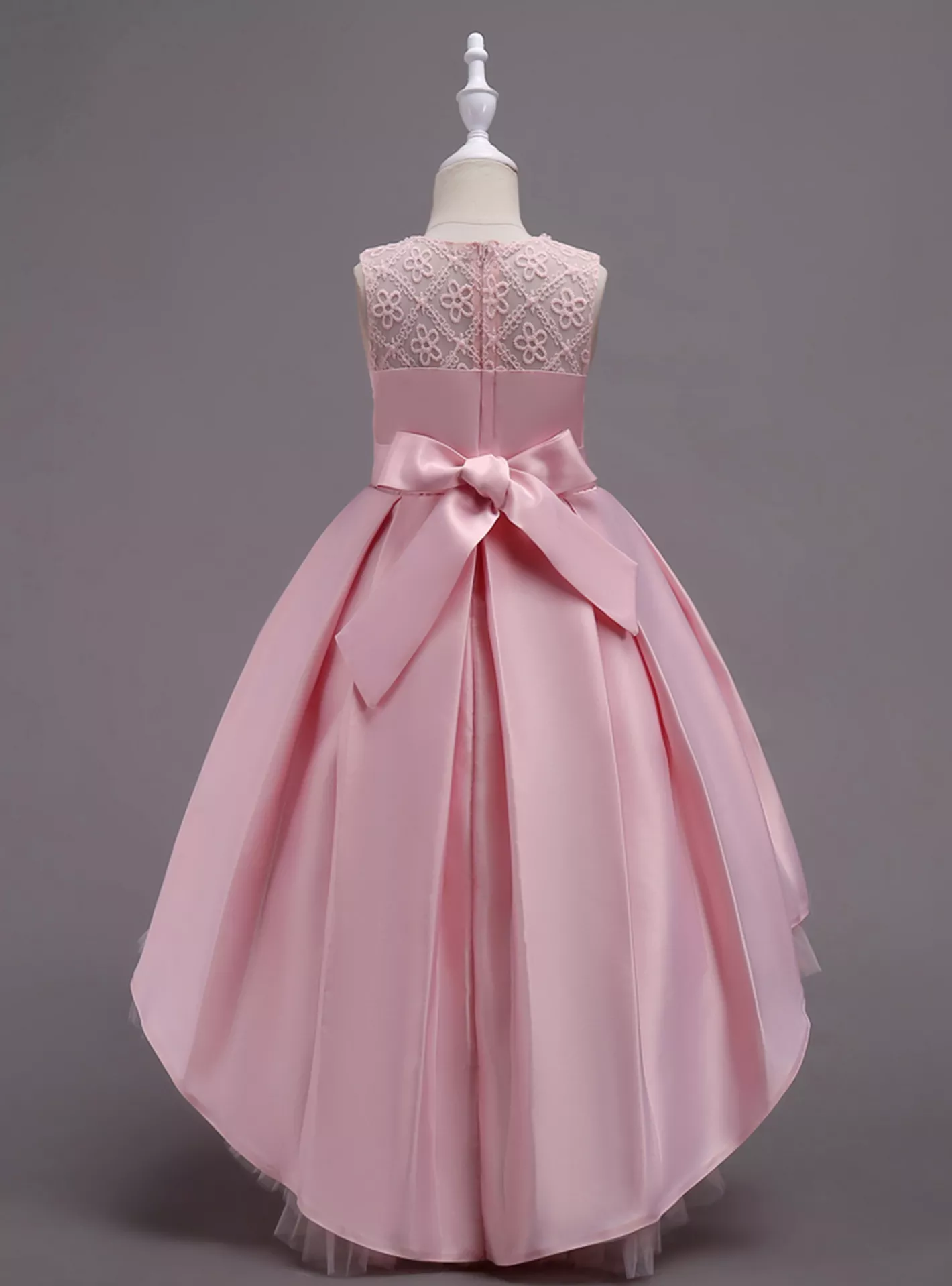 Ddaniella Floral Embroidered Sleeveless Dress-3-pink-w