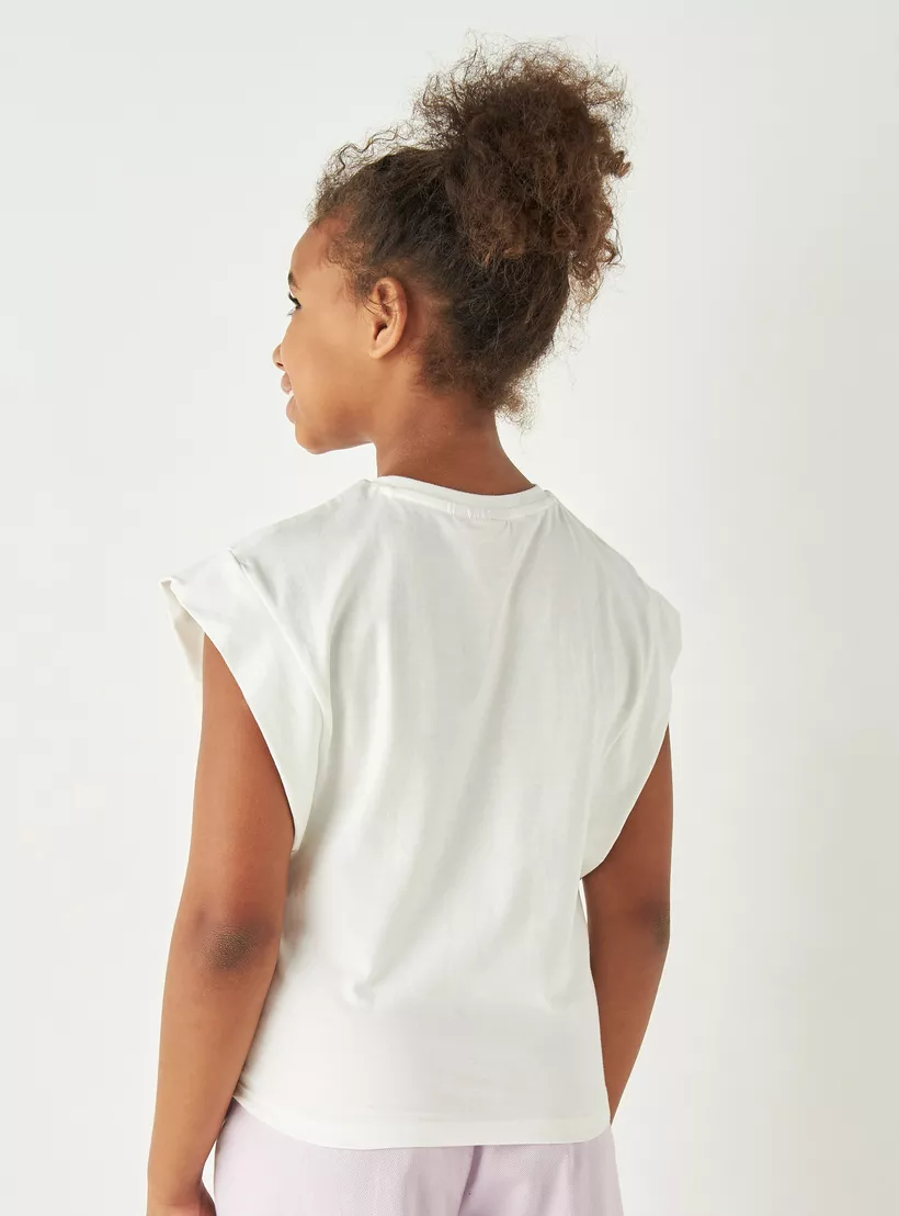 Disney Elsa Sequinned T-shirt-3