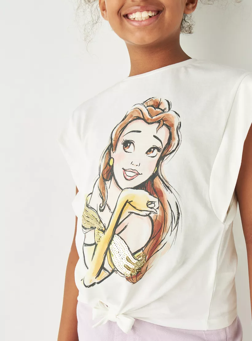 Disney Elsa Sequinned T-shirt-4