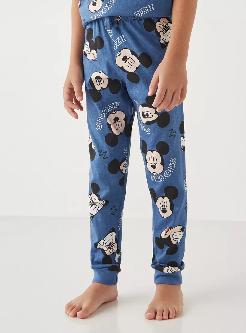 Disney-Mickey-Mouse-Print-T-shirt-with-Pyjamas - Set-of-2-2