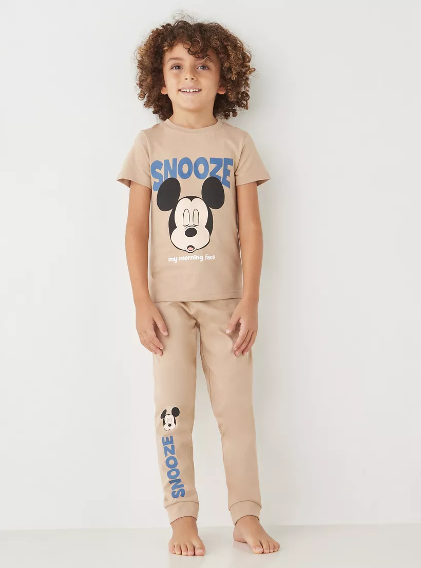Disney-Mickey-Mouse-Print-T-shirt-with-Pyjamas - Set-of-2-6