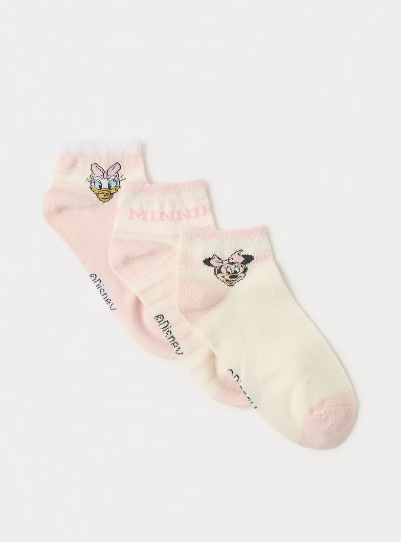 Disney Minnie Mouse and Daisy Duck Print Socks -2