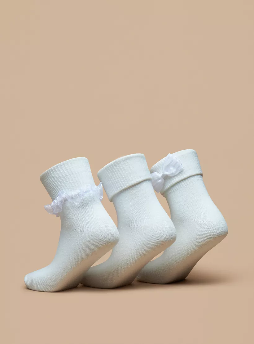 Flora Bella Bow Detail Socks -3