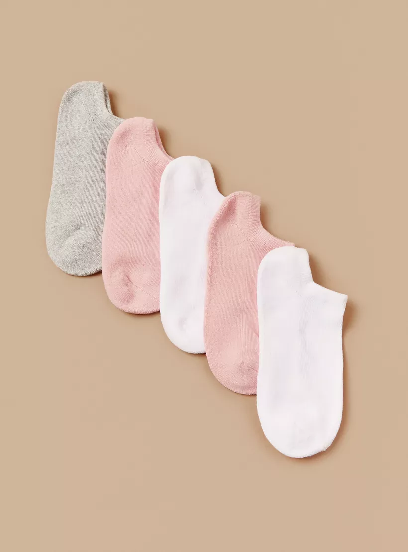 Gloo Ribbed Ankle-Length Socks with Cuffed Hem -2