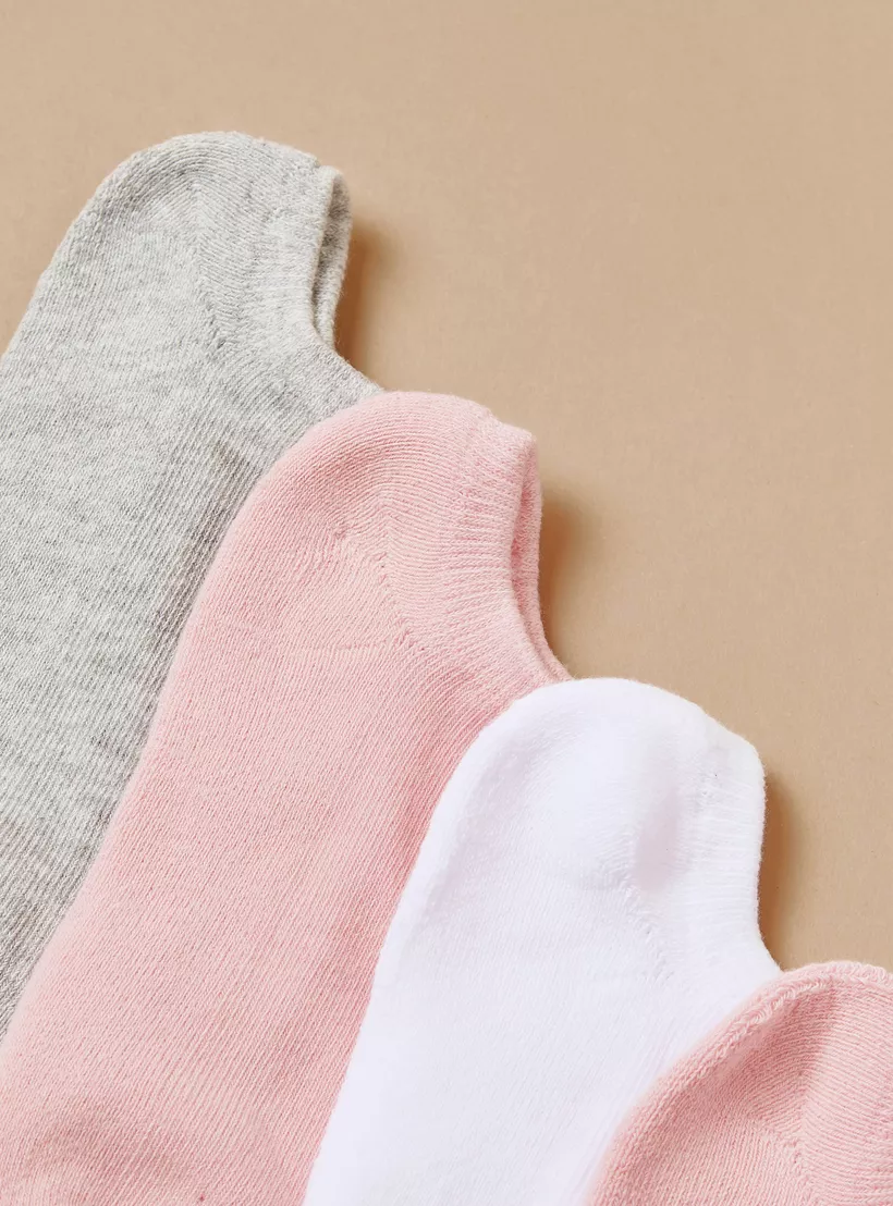 Gloo Ribbed Ankle-Length Socks with Cuffed Hem -3