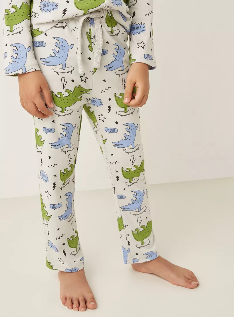 Juniors-All-Over-Crocodile-Print-Shirt-and-Pyjama-Set-2