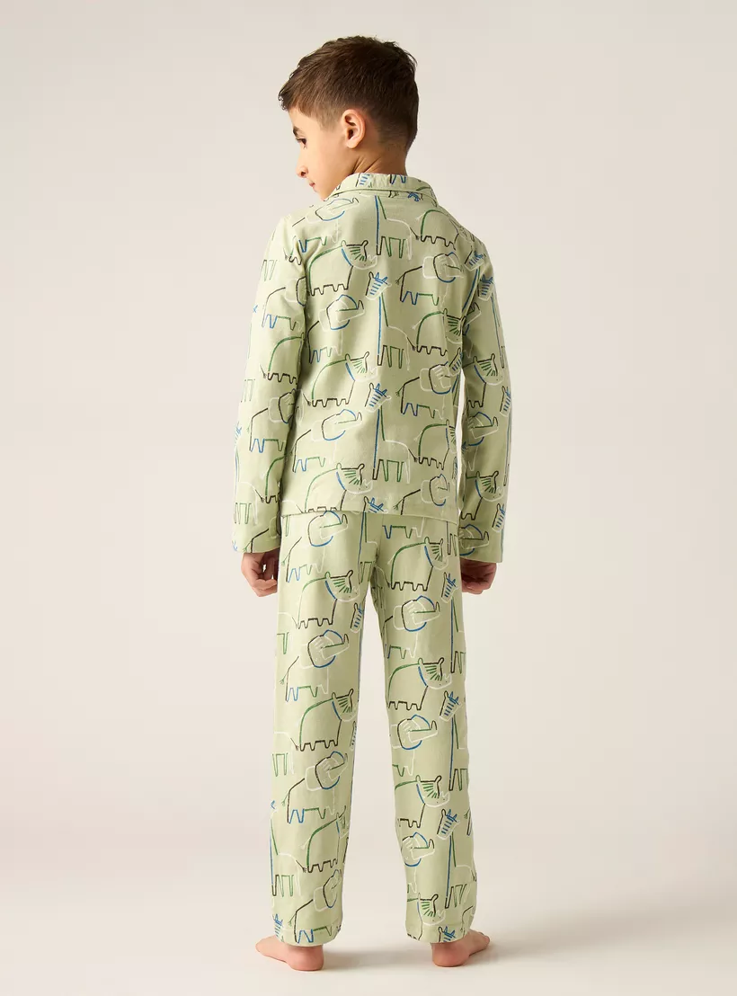 Juniors-All-Over-Elephant-Print-Shirt-and-Pyjama-Set-4