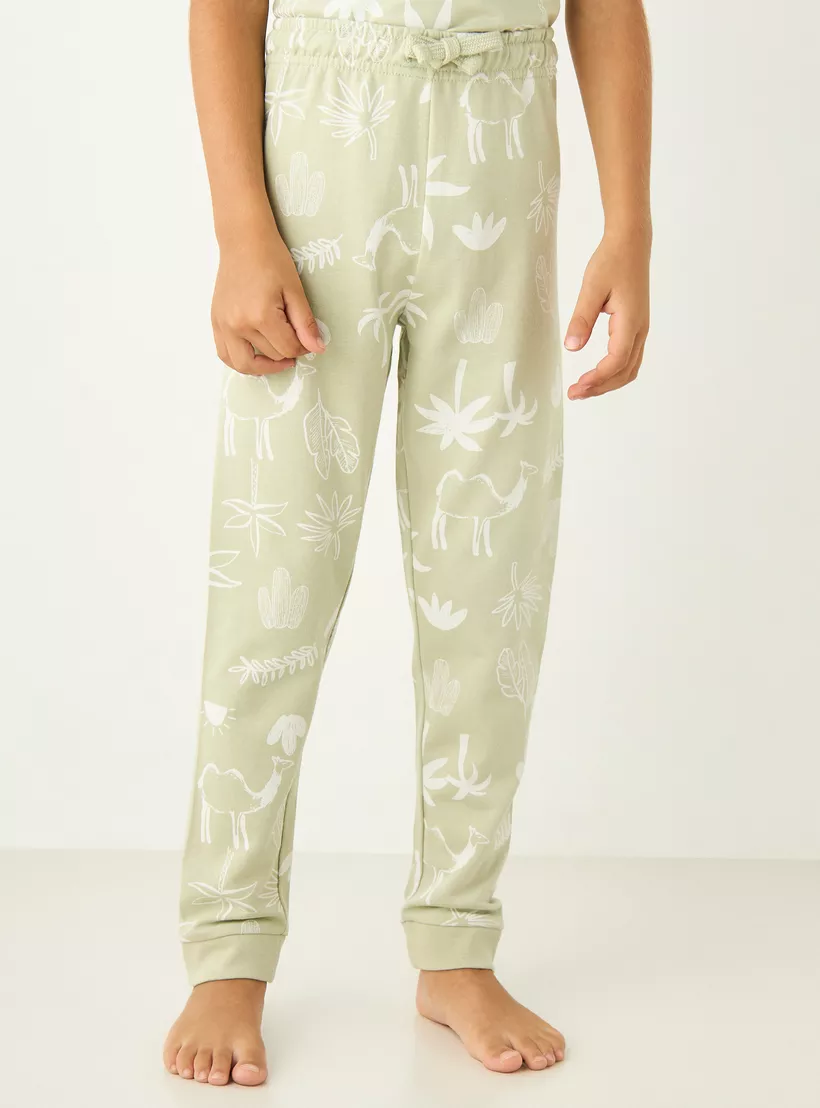 Juniors-All-Over-Print-Short-Sleeves-T-shirt-and-Pyjama-Set-3