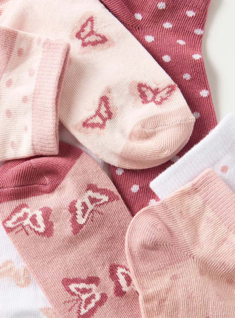 Juniors Assorted Ankle Length Socks - 4