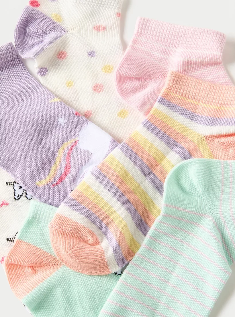 Juniors Assorted Ankle Length Socks - 8