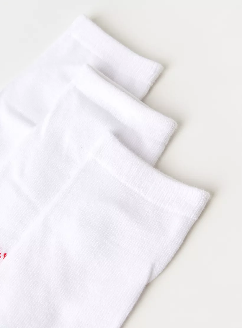 Juniors Butterfly Print Ankle Length Socks -3