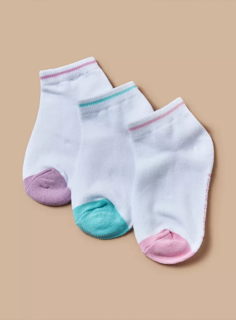 Juniors Colourblock Ankle Length Socks - 2