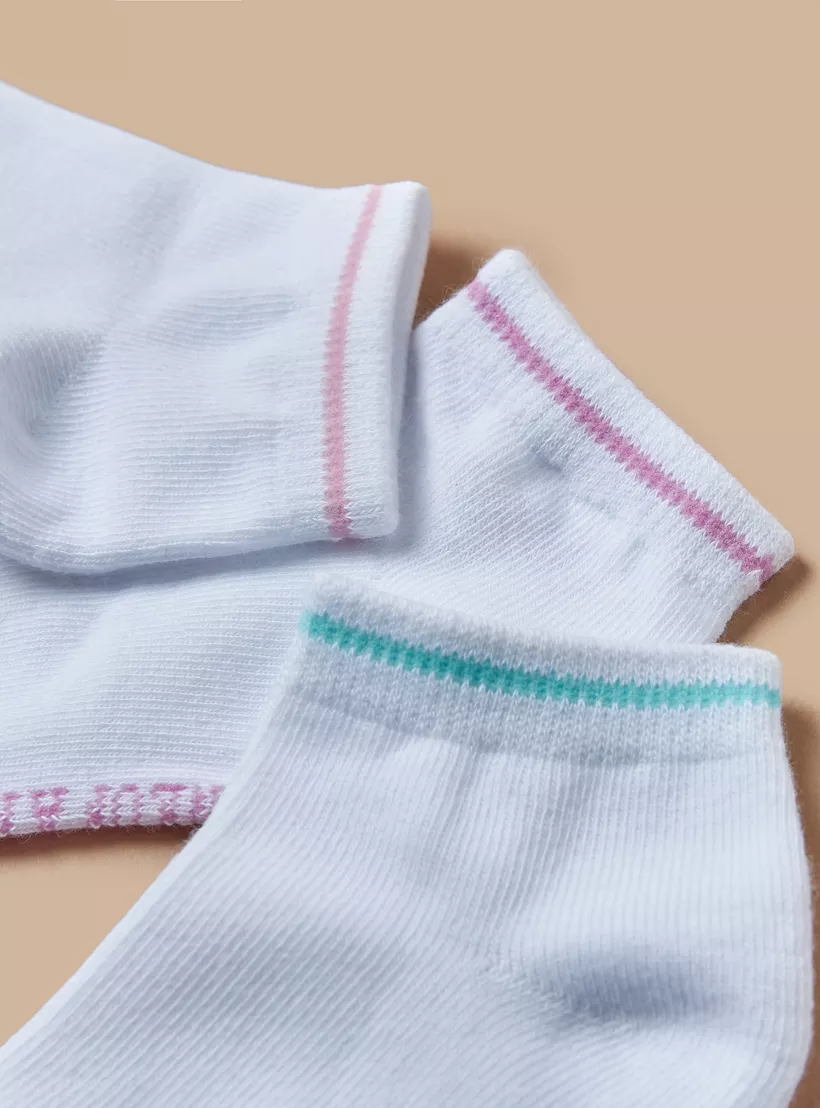 Juniors Colourblock Ankle Length Socks - 3