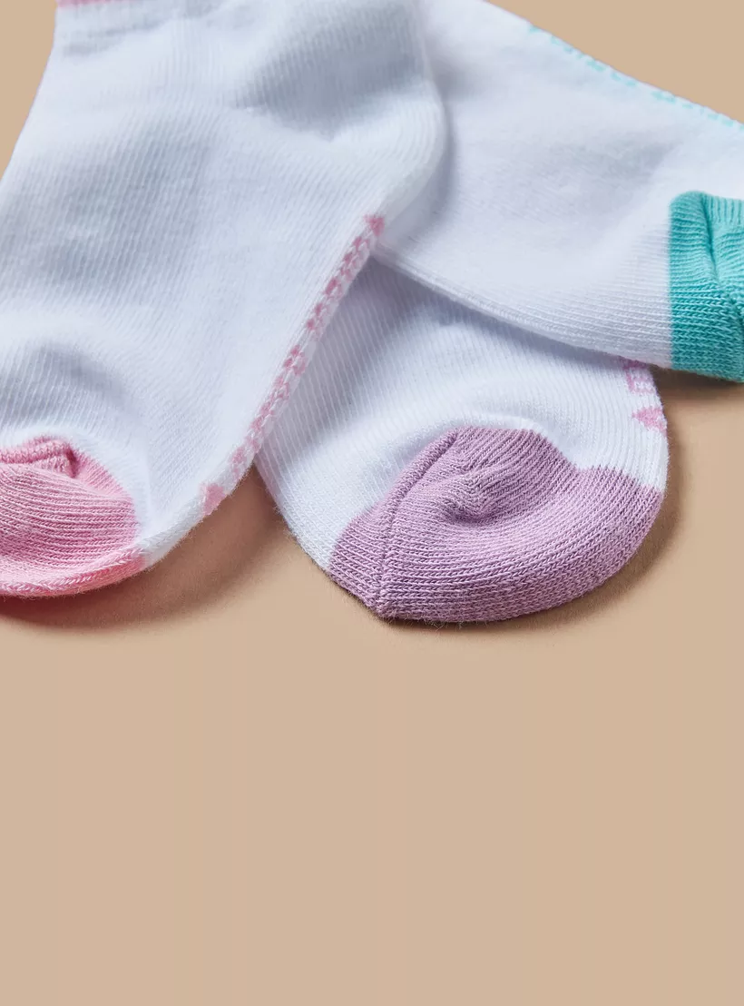 Juniors Colourblock Ankle Length Socks - 4