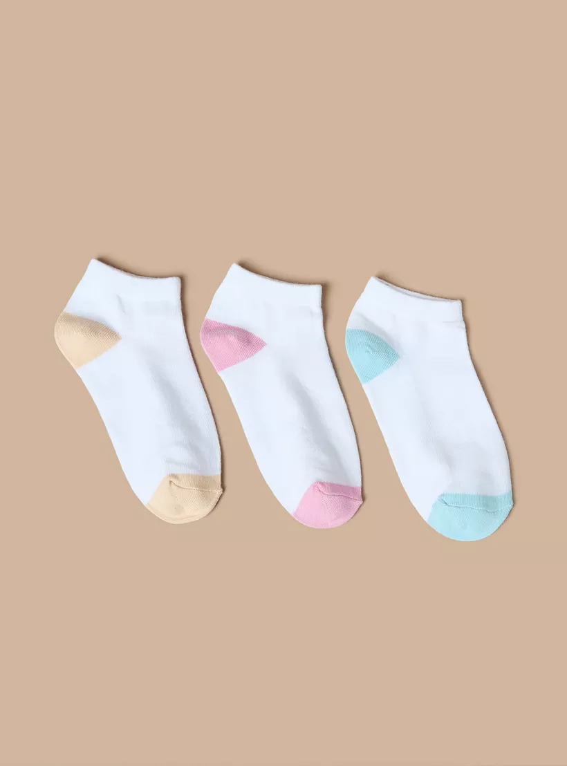 Juniors Colourblock Ankle Length Socks - 6