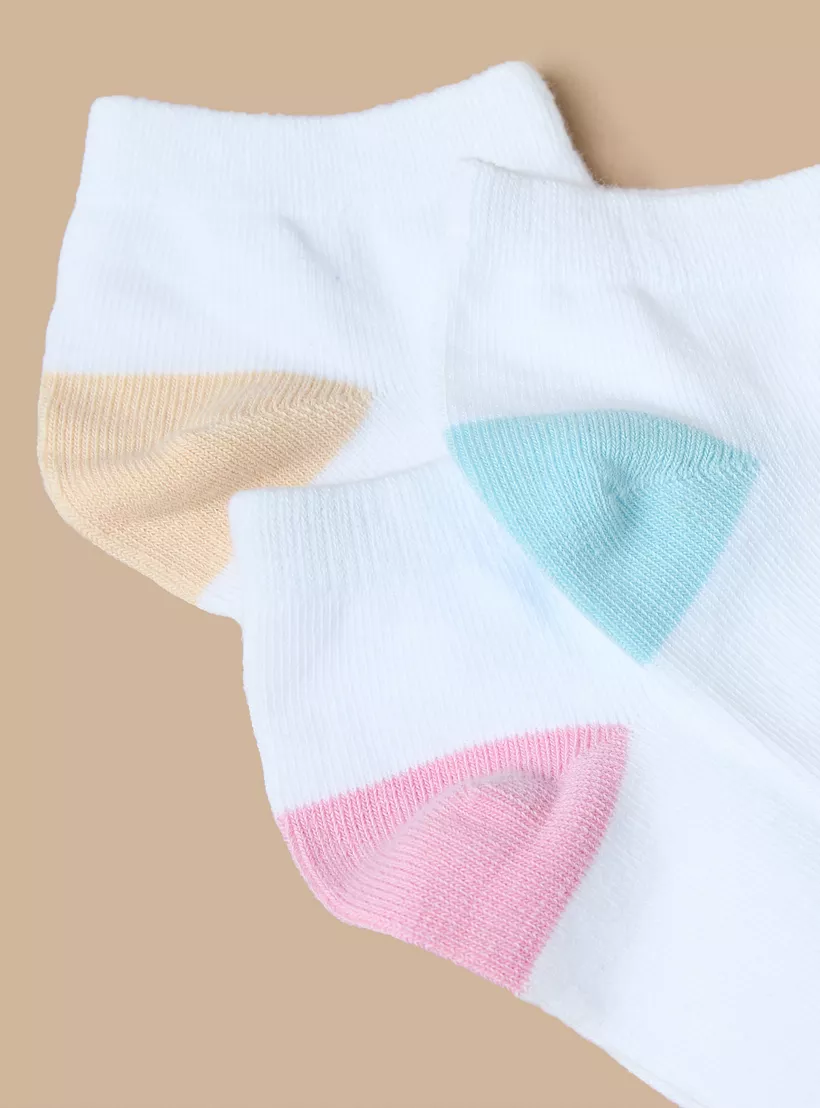 Juniors Colourblock Ankle Length Socks - 7