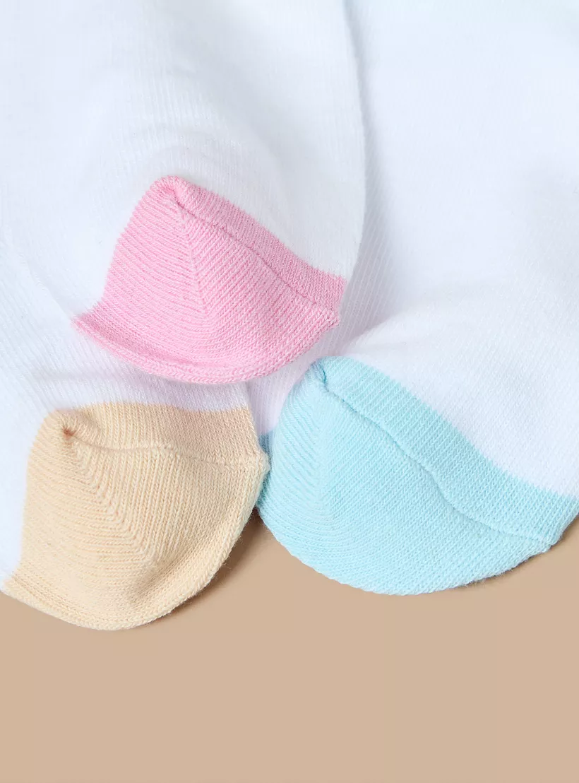 Juniors Colourblock Ankle Length Socks - 8