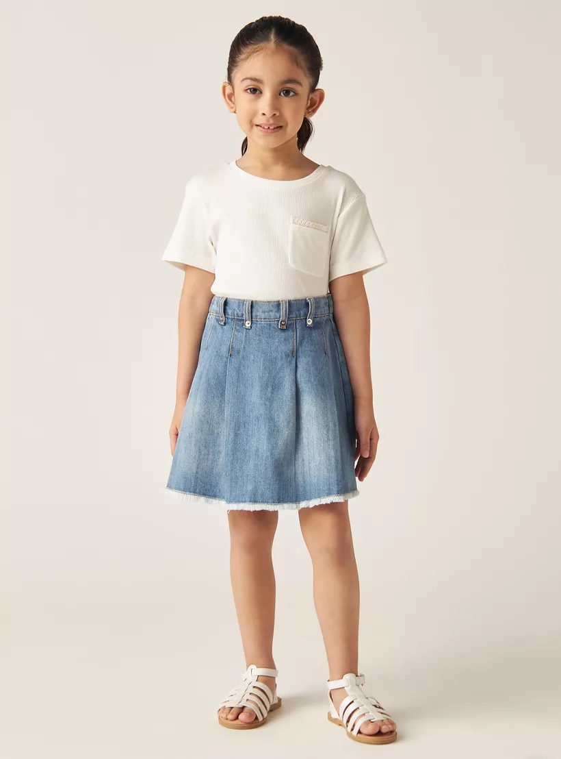 Juniors Denim Skorts-2