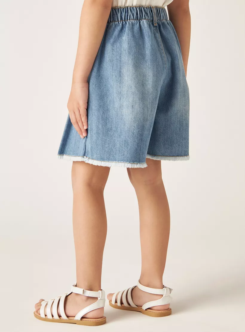 Juniors Denim Skorts-3