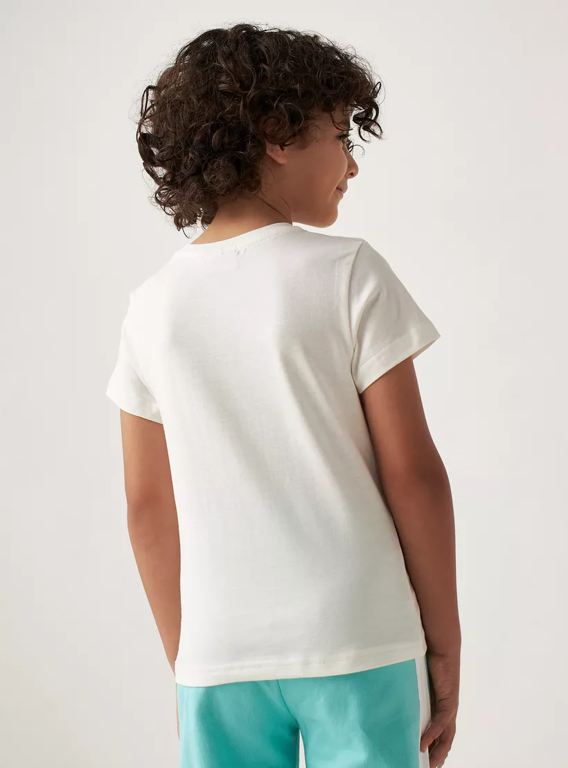 Juniors Dinosaur Graphic Print T-shirt -4